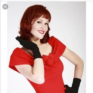 NWT Tatyana Red Dolly Pencil Dress 4X